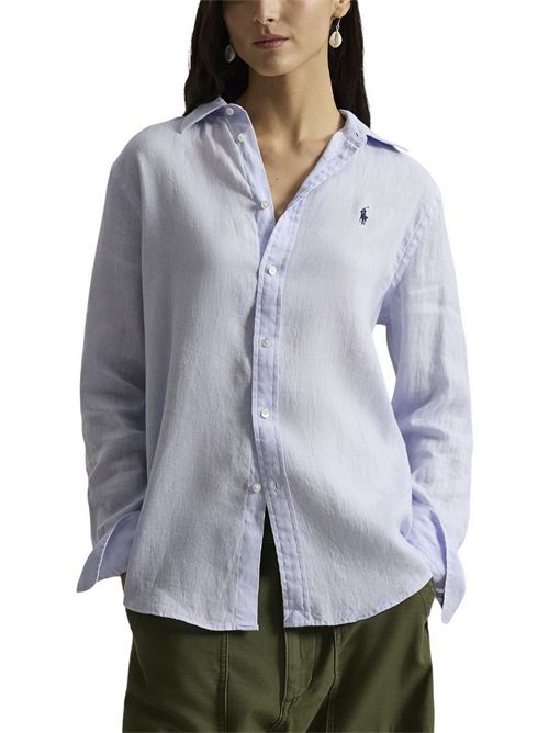 camicia donna lino over azzurro Ralph Lauren | 211970730503